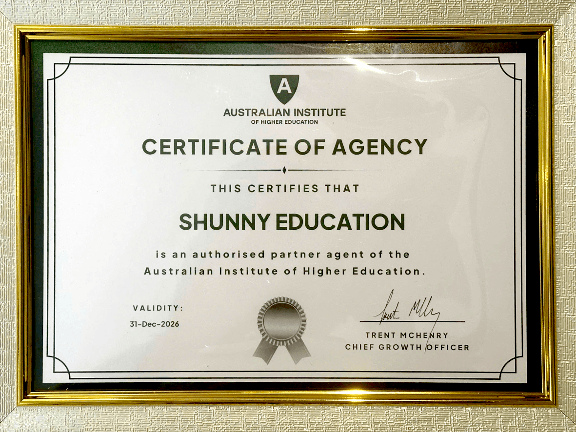 Chứng nhận Australian Institute of Higher Education